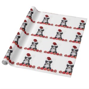 Christmas Bernese Mountain dog wrapping paper