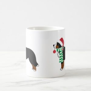 Christmas Bernese Mountain Holiday Dog Coffee Mug