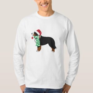 Christmas Bernese Mountain Holiday Dog T-Shirt
