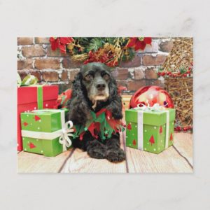 Christmas - Cocker Spaniel - Lily Holiday Postcard