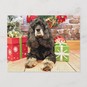 Christmas - Cocker Spaniel - Marley Holiday Postcard