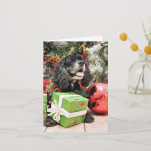 Christmas - Cocker Spaniel - Marshall Holiday Card