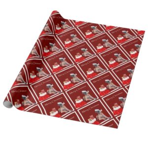 Christmas Dog Great Dane Wrapping Paper