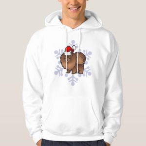 Christmas Pomeranian (chocolate) Hoodie