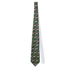 Christmas pug necktie