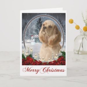 Cocker Christmas Card