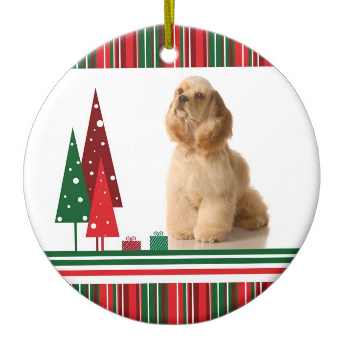 Cocker Spanial Christmas Ornament