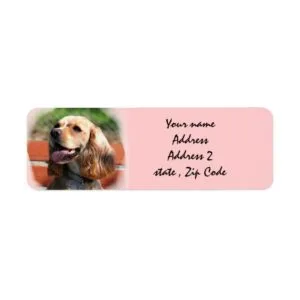 Cocker Spaniel Address labels