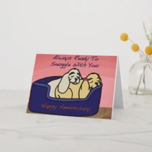 Cocker Spaniel Anniversary Card
