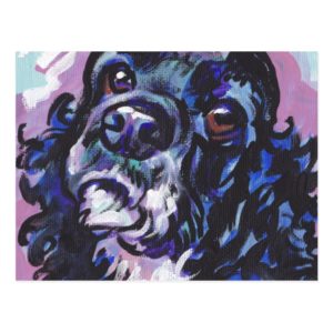 Cocker Spaniel Bright Colorful Pop Dog Art Postcard