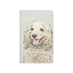 Cocker Spaniel Buff Painting - Original Dog Art Journal