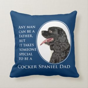 Cocker Spaniel Dad Pillow