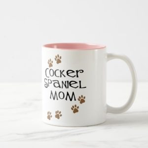 Cocker Spaniel Mom for Dog Moms Two-Tone Coffee Mug