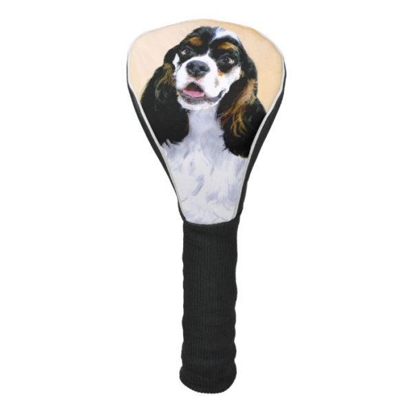 Cocker Spaniel (Parti) Painting - Original Dog Art Golf Head Cover