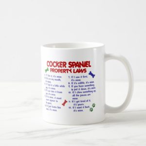 COCKER SPANIEL Property Laws 2 Coffee Mug