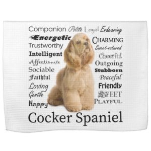 Cocker Spaniel Traits Kitchen Towel