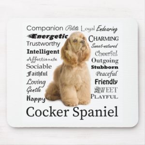 Cocker Spaniel Traits Mousepad