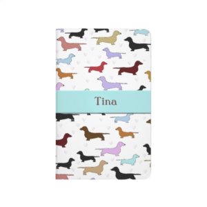 Colorful Dachshund Dog Journal