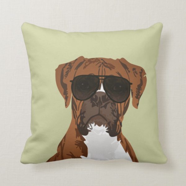 Cool Boxer Dog for Dog Lovers Pillow