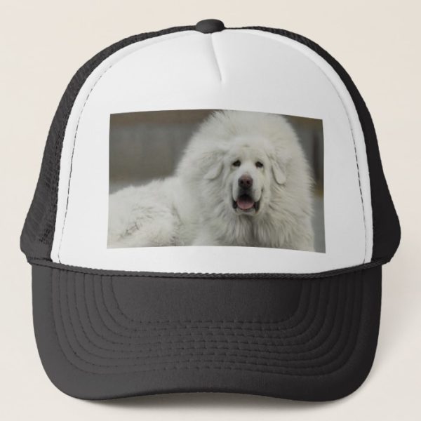 cool White Tibetan Mastiff Trucker Hat