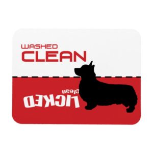 Corgi Dog, Puppy Dishwasher Magnet - Licked Clean