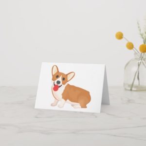 Corgi (Pembroke Welsh) Puppy Dog Note Card