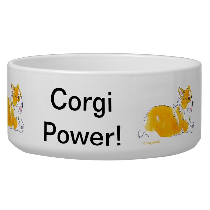 Corgi Power Dog Bowl
