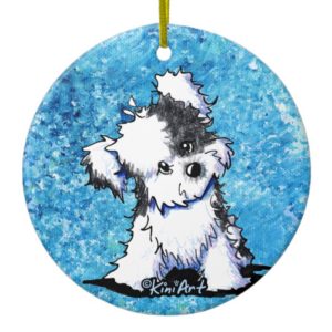 Curious Havanese Dog Ornament