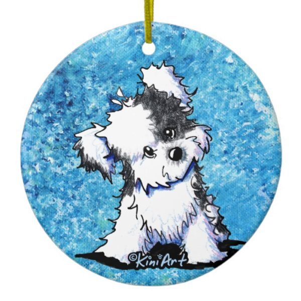 Curious Havanese Dog Ornament