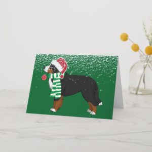 Custom Christmas Bernese Mountain Holiday Dog