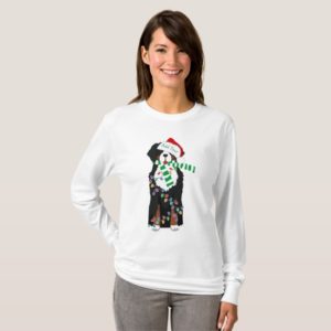Custom Holiday Bernese Mountain Christmas Dog T-Shirt