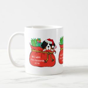 Custom Holiday Bernese Mt Dog All I Want For Xmas Coffee Mug