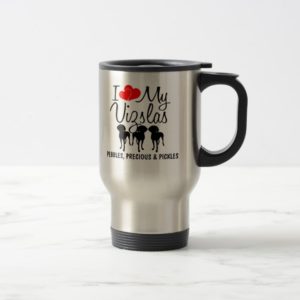 Custom I Love My Three Vizslas Mug