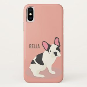 Custom Name | Cute French Bulldog Case-Mate iPhone Case