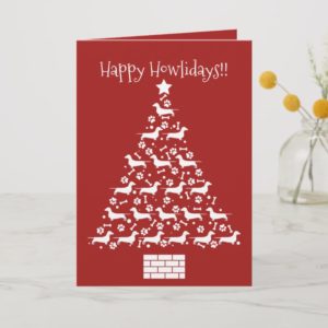Customizable Dachshund Holiday Card