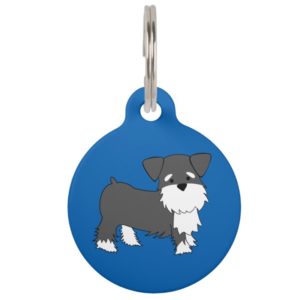 Customizable Miniature Schnauzer Dog Tag
