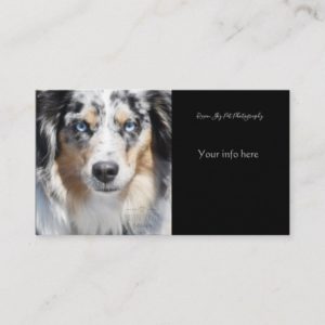 Customizable Pet Photography business card