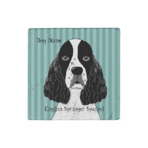 Customize English Springer Spaniel Dog Stone Magnet