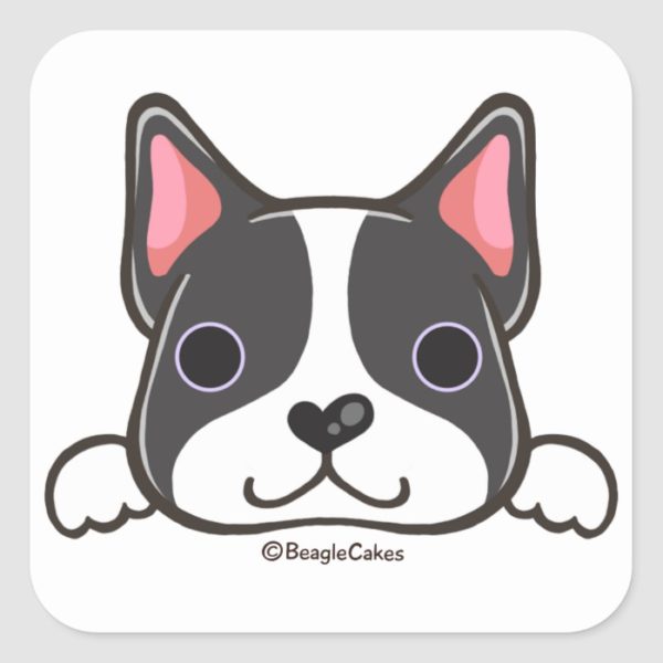 Cute Boston Terrier Sticker