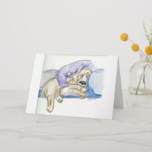 Cute Cartoon Cocker Spaniel Dog Card
