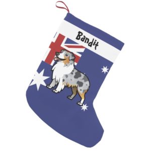 Cute Customizable Pet on Country Flag Small Christmas Stocking