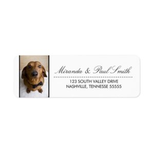 Cute Dachshund Dog Return Address Label