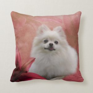 Cute Pomeranian Dog American MoJo Pillow