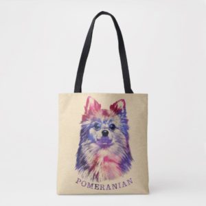 Cute Pomeranian German Spitz Sketch Tote Bag