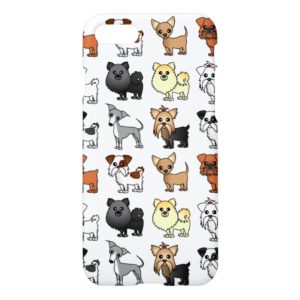 Cute Toy Dog Breed Pattern iPhone Case