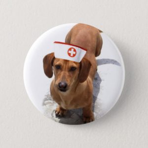 Dachshund nurse button