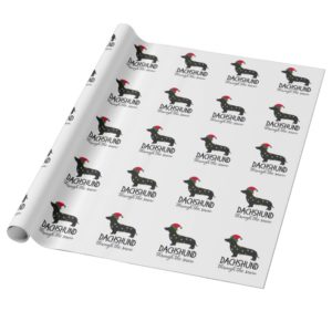Dachshund Through The Snow Wrapping Paper