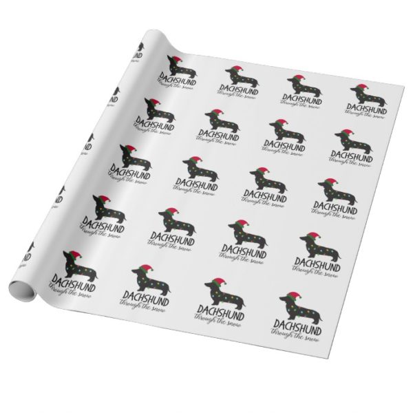 Dachshund Through The Snow Wrapping Paper