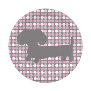 Dachshund Wiener Dog Party Paper Plate