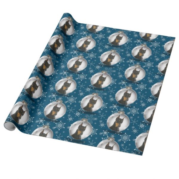 Doberman Christmas Wrapping Paper
